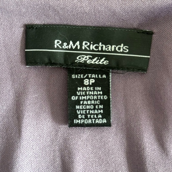 R&M Richards 2 Piece Evening Gown Size 8P - Picture 3 of 7